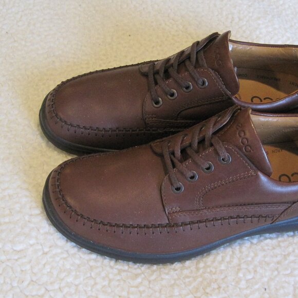 NEW Ecco Seawalker BROWN(RUST) Oiled Leather Men's Shoes Size EU 42(US 8-8.5) - Picture 3 of 13